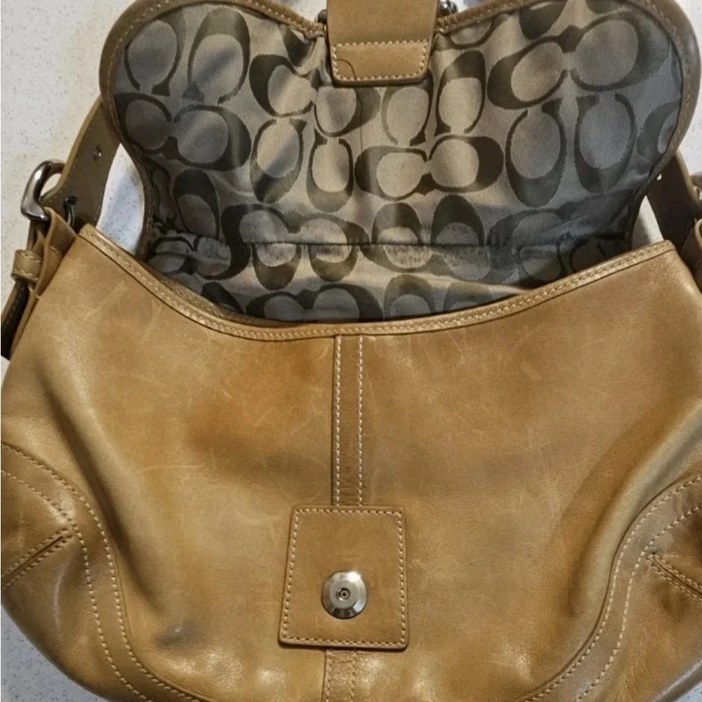 Coach Tan Leather Shoulder Soho Bag - Picture 6 of 9